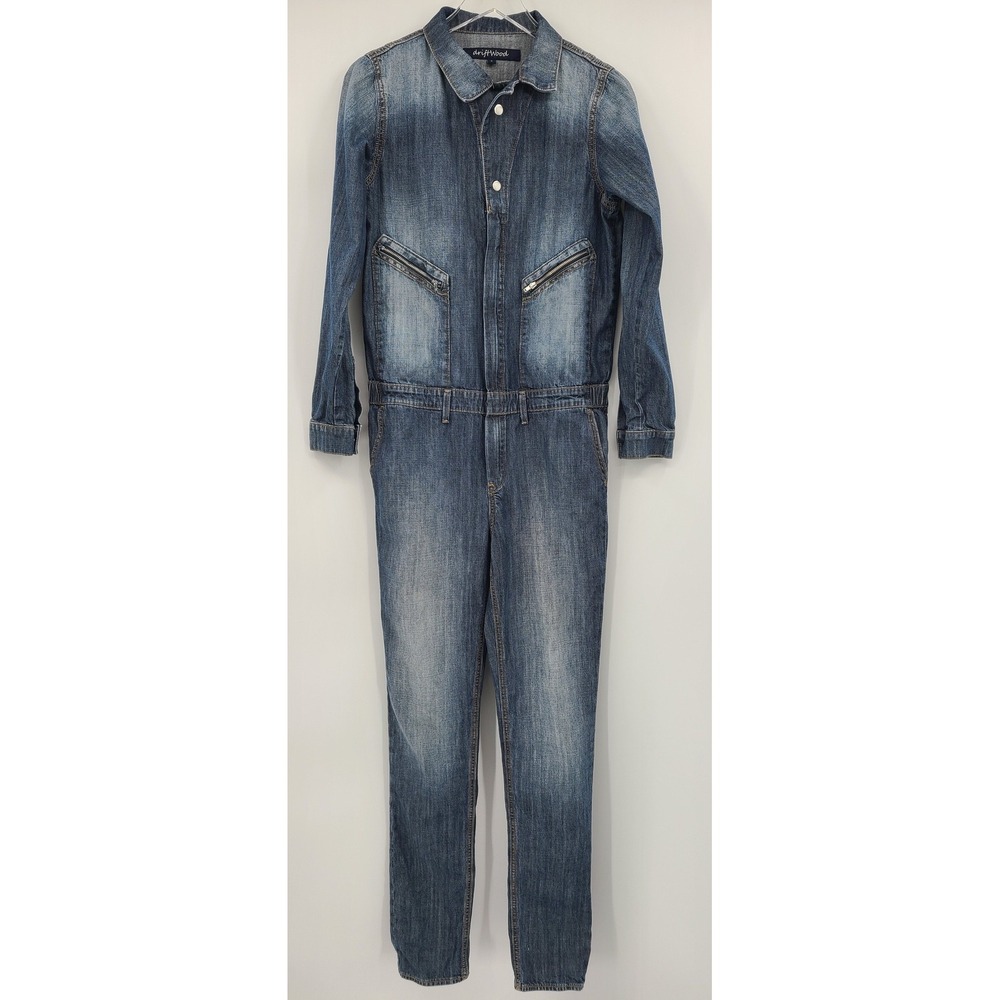 Driftwood Denim Women Jumpsuit Small Utility Retro Western Distressed Streetwear